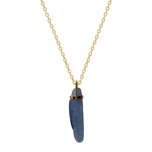 Kyanite long pendant necklace by Mirabelle